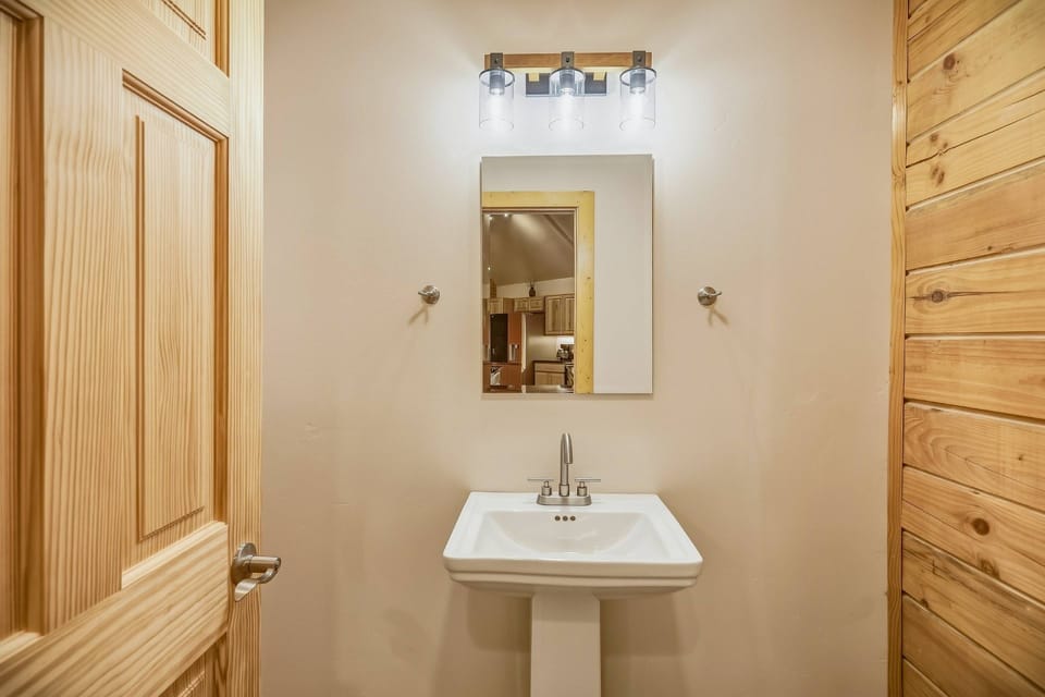 Half bath located on the lower level. This is one of 3.5 bathrooms.