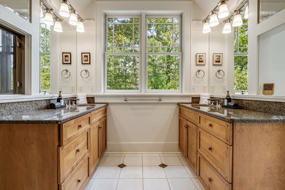 Main Suite/Bedroom One - Attached Full Bath w/ Dual Vanities