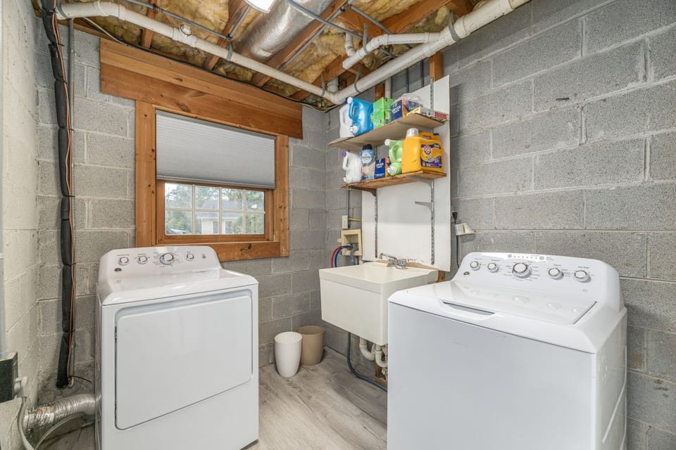 Available washer and dryer