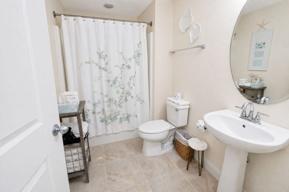 Guest Bathroom - Single Vanity + Shower/Tub Combo