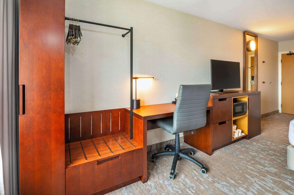 Room, 1 King Bed with Sofa bed, Non Smoking (Upper Floor, Stair Access Only) | Premium bedding, Select Comfort beds, desk, blackout drapes