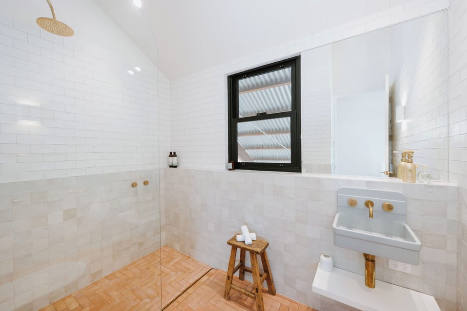 Begin the day in comfort with a generous rain shower, provided toiletries and underfloor heating for those crisp Buckaroo mornings.
