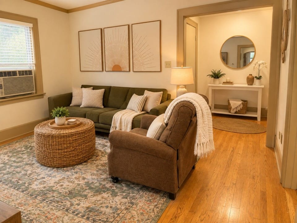 Warm Boho Living Room Retreat