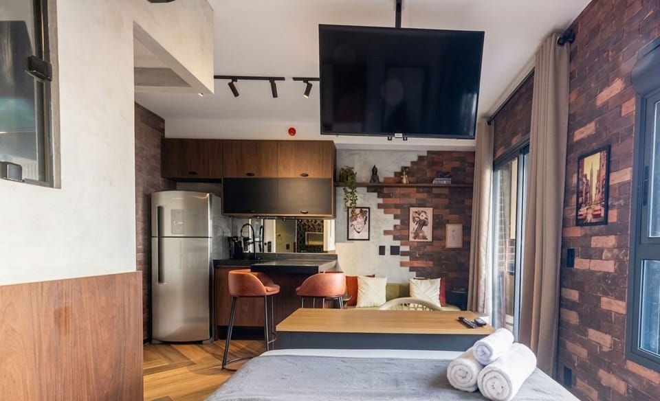 Well-located Studio in Condo. Kma0202 Apartment in Sao Paulo City