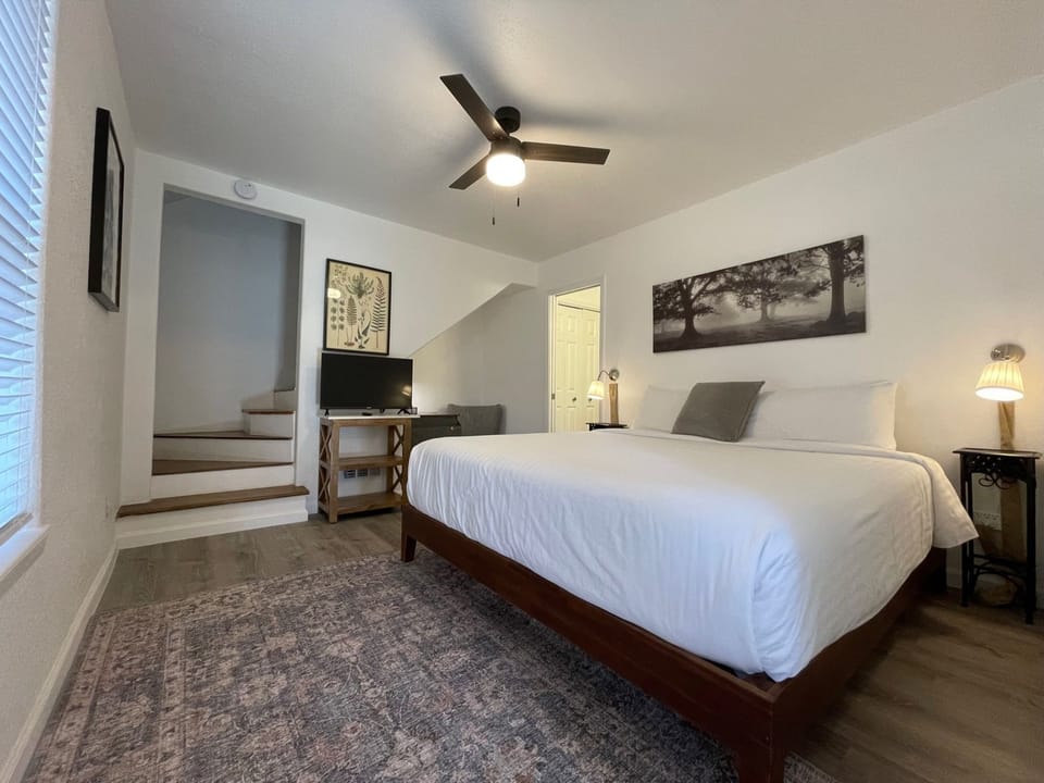 Bedroom with king bed