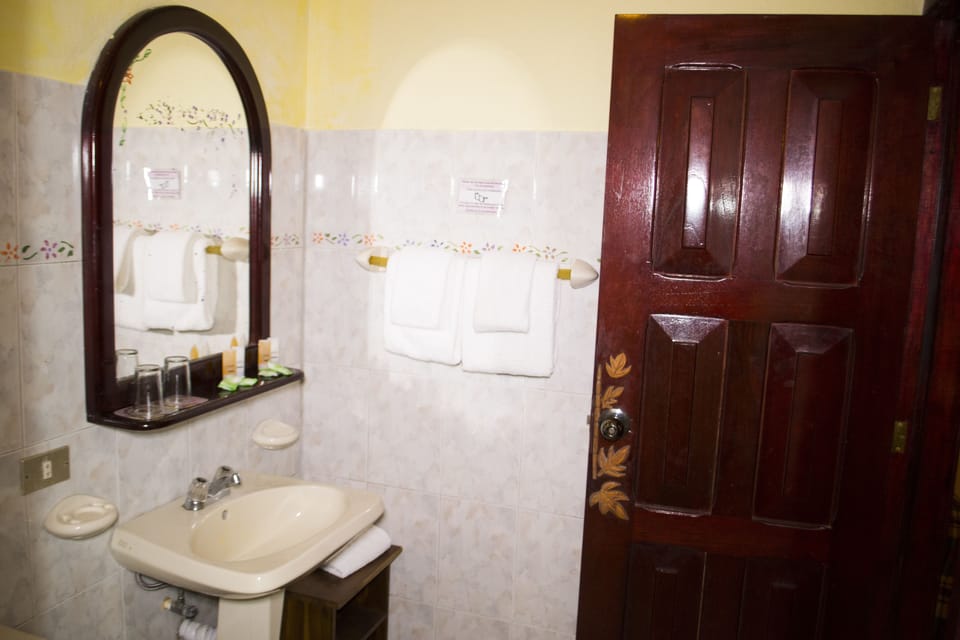 Double Room | Bathroom | Shower, free toiletries, towels