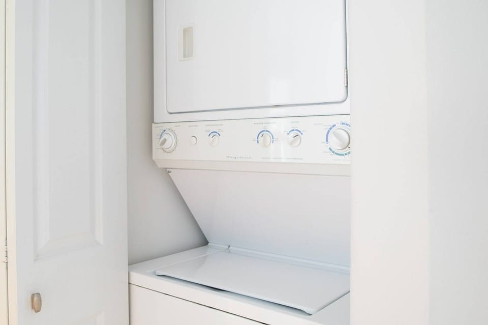 Convenient in-unit washer and dryer—ideal for longer stays and business travelers