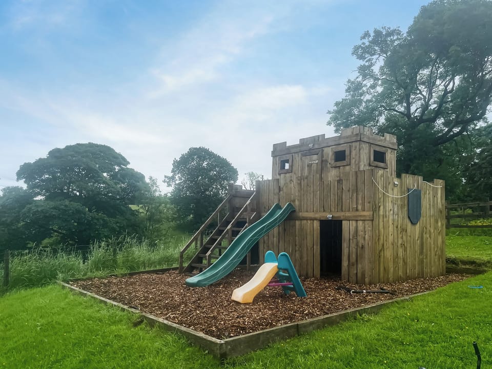 Children&rsquo;s play area | Weets Hill Dome - Deerstone Glamping, Earby