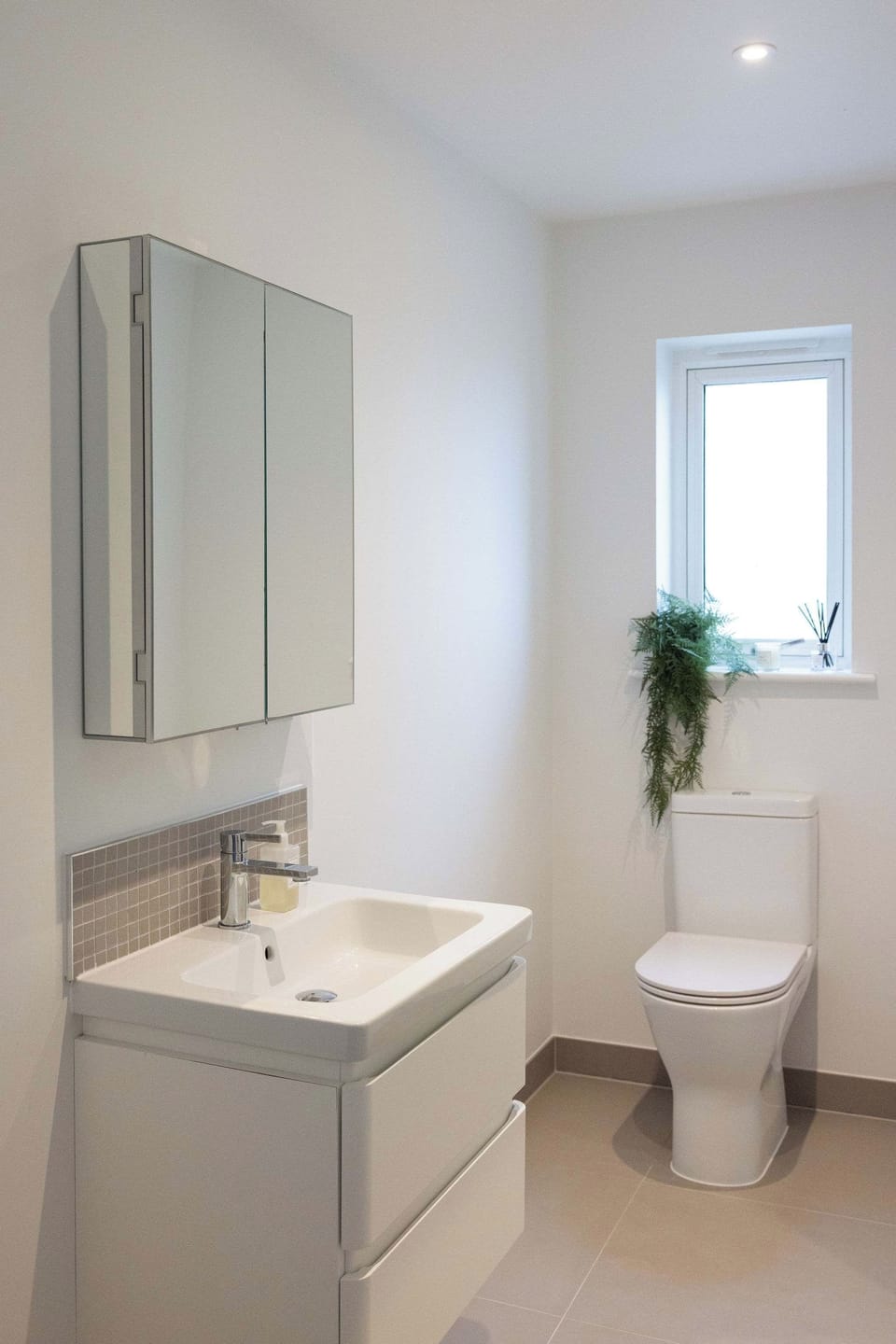 Fresh, simple bathroom styling with everything you need
