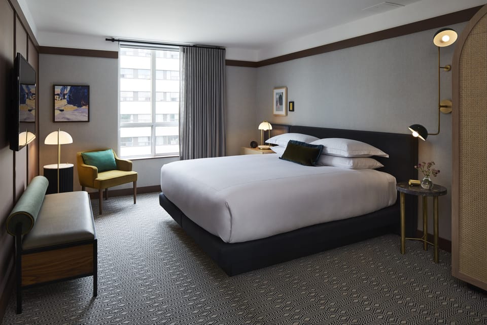 Egyptian cotton sheets, premium bedding, memory foam beds, in-room safe