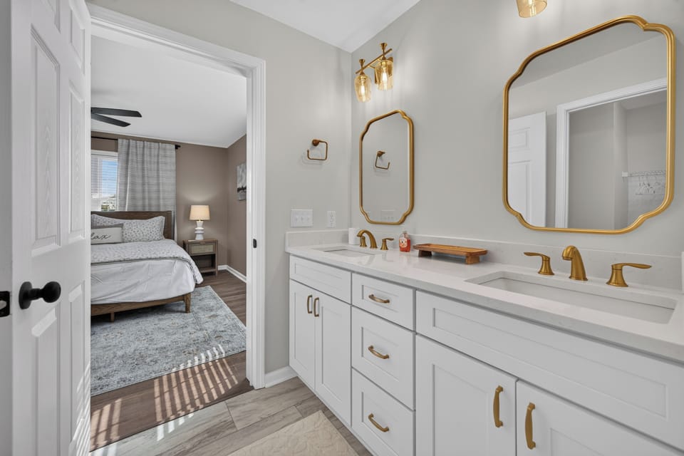 Refresh and unwind in your beautiful private bathroom.