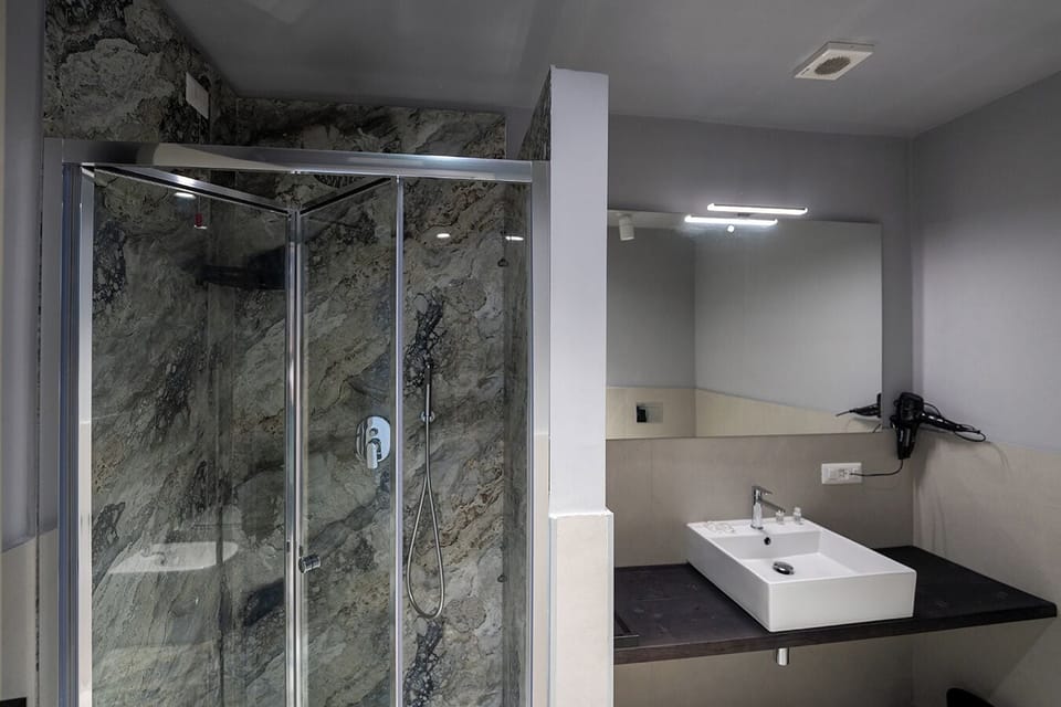 Double or Twin Room | Bathroom | Shower, hair dryer, towels