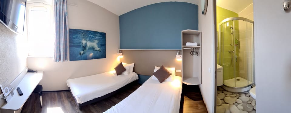 Standard Twin Room | Premium bedding, desk, soundproofing, iron/ironing board