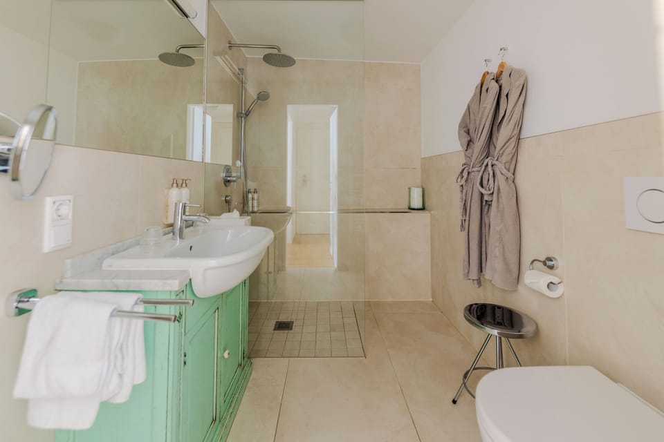 Free toiletries, hair dryer, slippers, towels
