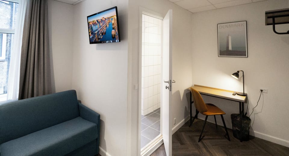 Standard Triple Room, Private Bathroom (Twin Beds and Sofa Bed) | Desk, iron/ironing board, free WiFi, bed sheets