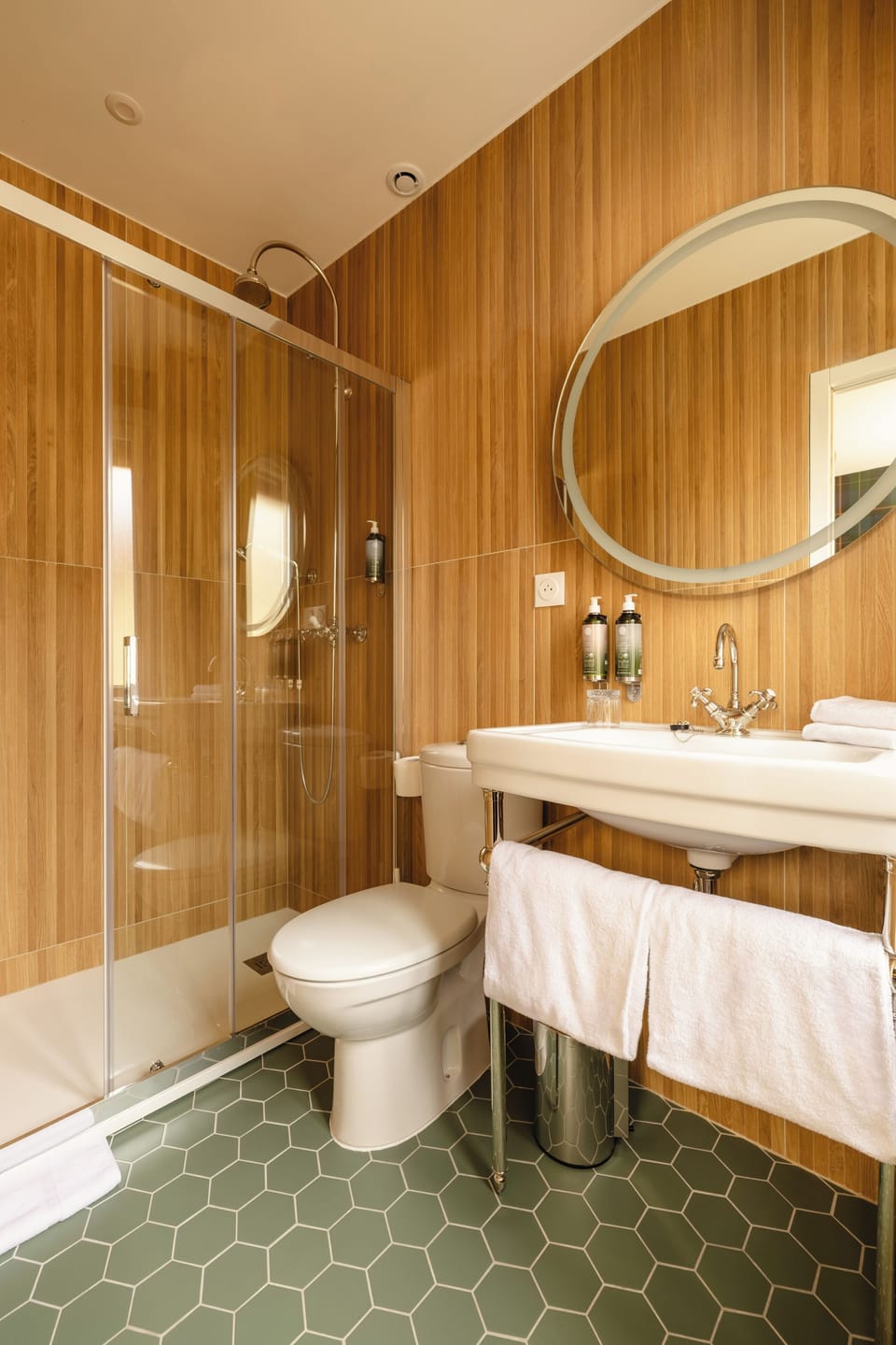 Free toiletries, hair dryer, towels, soap