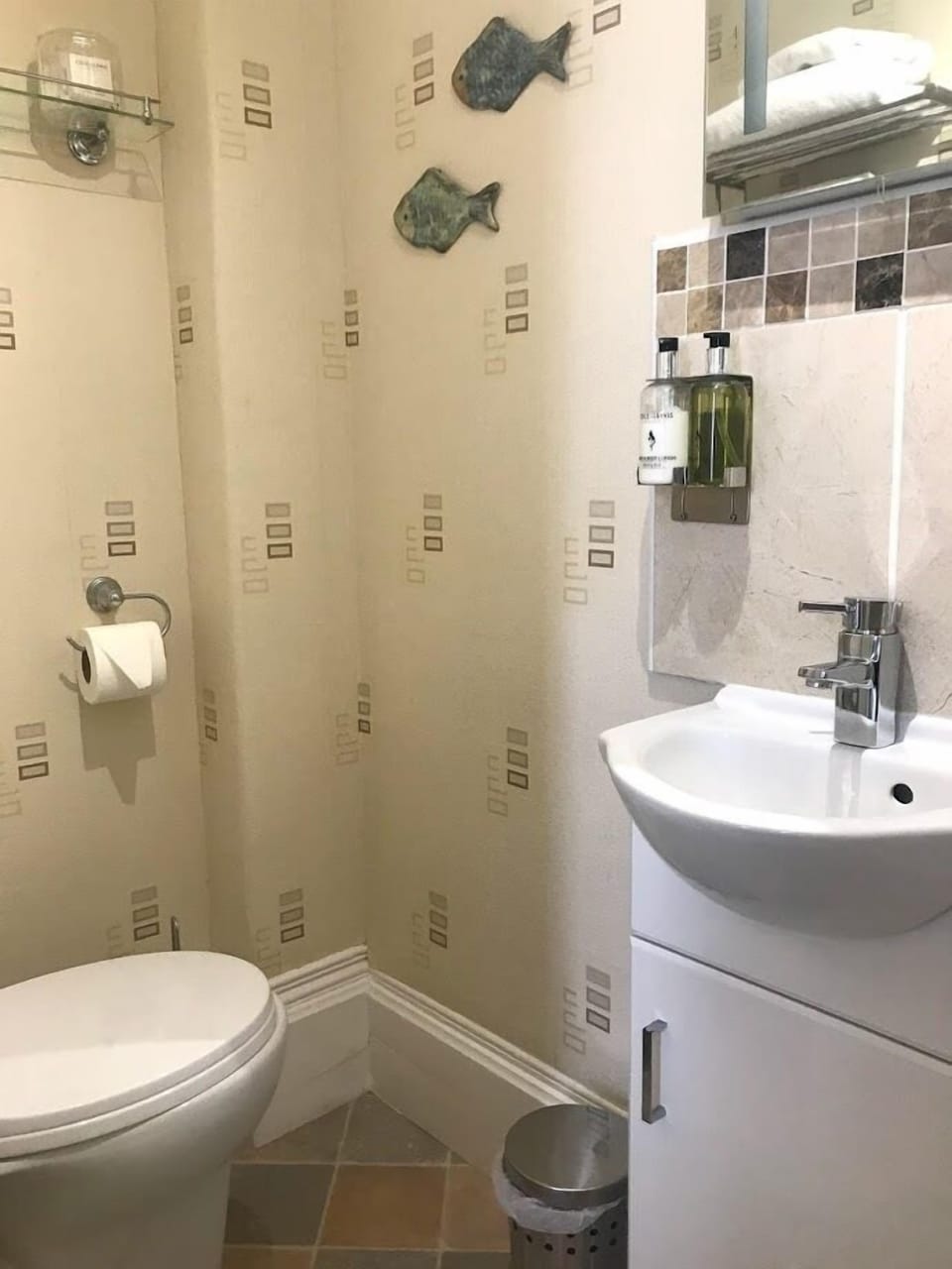 Free toiletries, hair dryer, towels