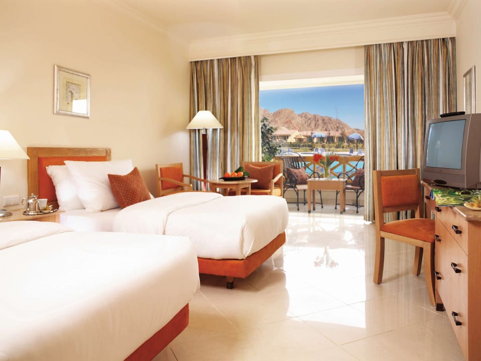 Classic Twin Room, 2 Twin Beds, Pool View | In-room safe, soundproofing, iron/ironing board, free WiFi