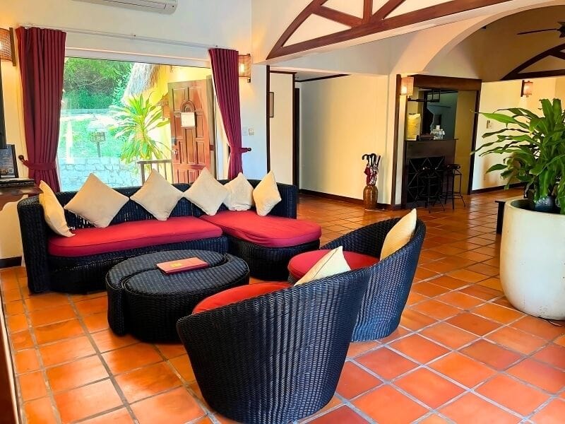 Family Villa, Private Pool | Living area | 32-inch flat-screen TV with cable channels