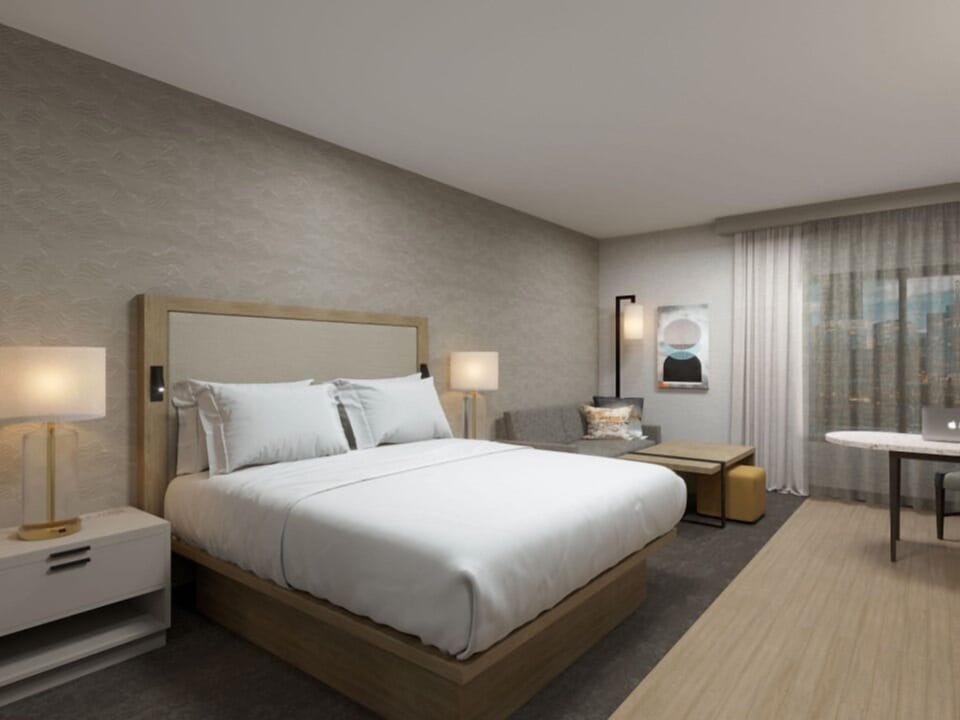 Hypo-allergenic bedding available, in-room safe, blackout drapes