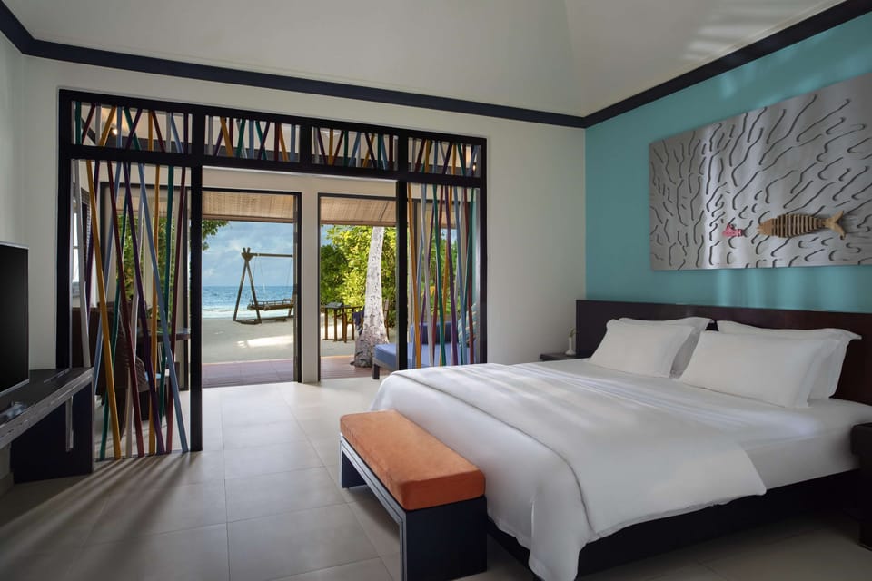 Beachfront Villa (Includes Boat Transfer) | 1 bedroom, minibar, in-room safe, desk