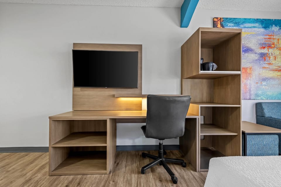 Standard Room, 2 Queen Beds, Non Smoking | Desk, blackout drapes, iron/ironing board, free WiFi