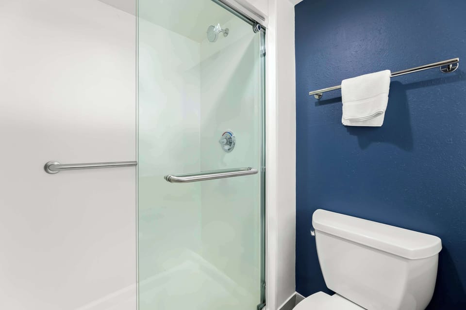Room, 2 Queen Beds | Bathroom shower