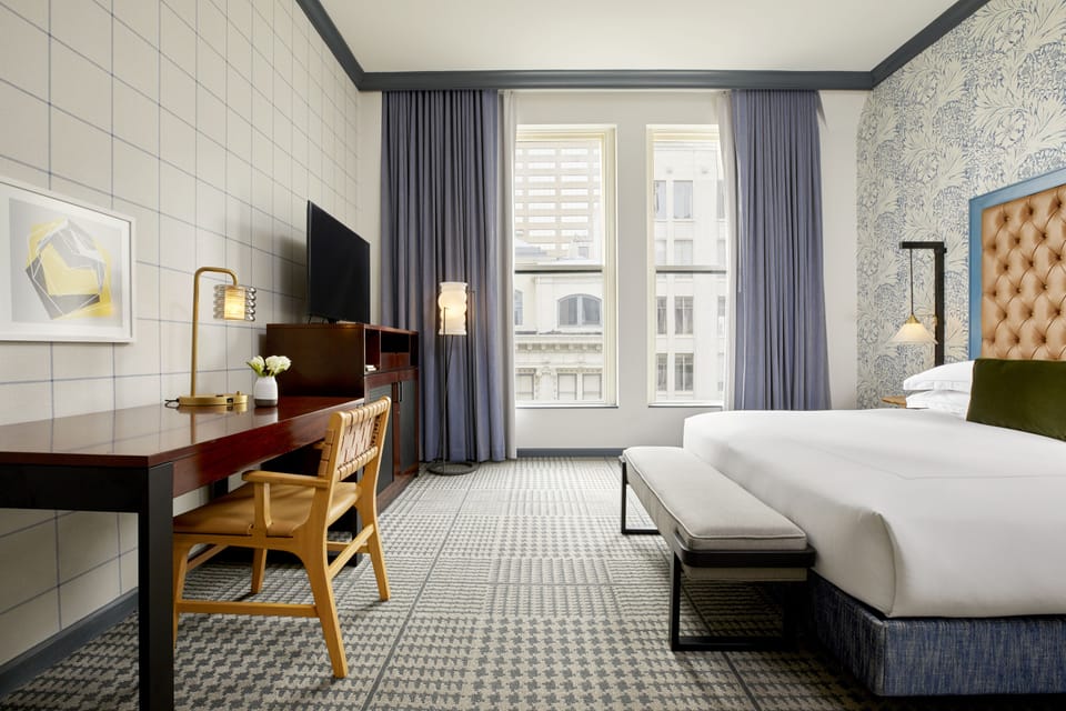 Frette Italian sheets, premium bedding, pillowtop beds, in-room safe