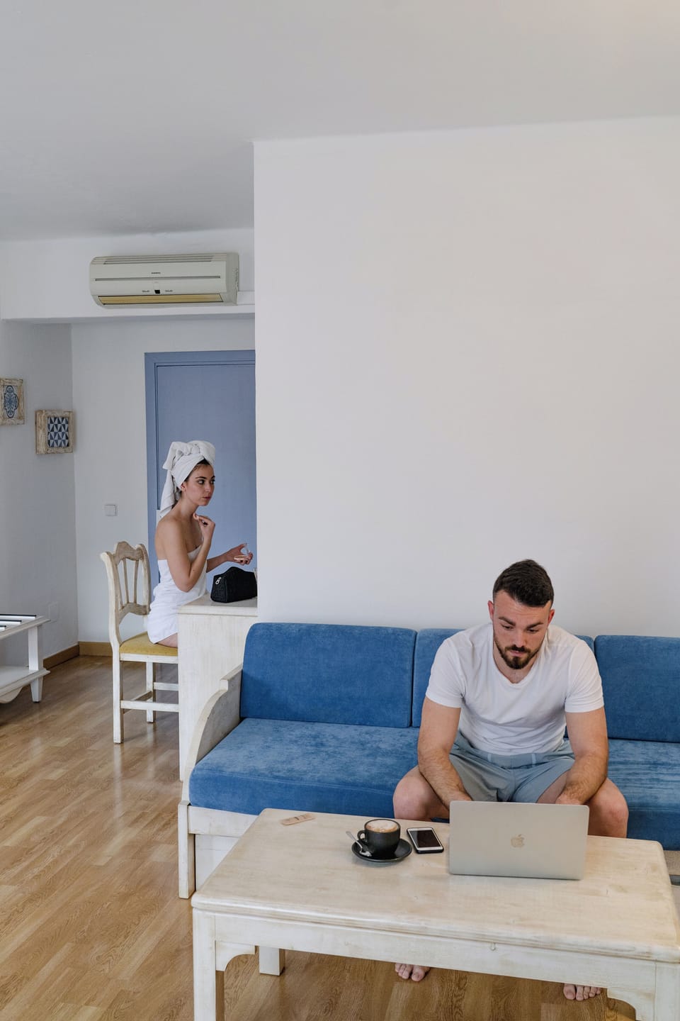 Superior Double Room, Balcony | Living area | Flat-screen TV