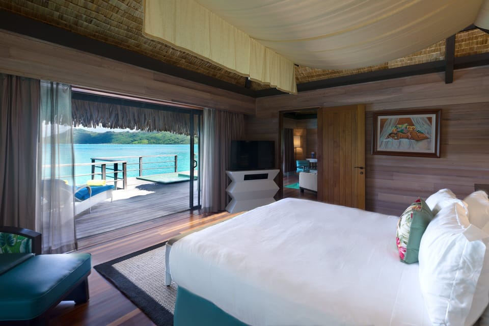 Premier Villa, 1 King Bed with Sofa bed, Overwater | Premium bedding, down comforters, minibar, in-room safe