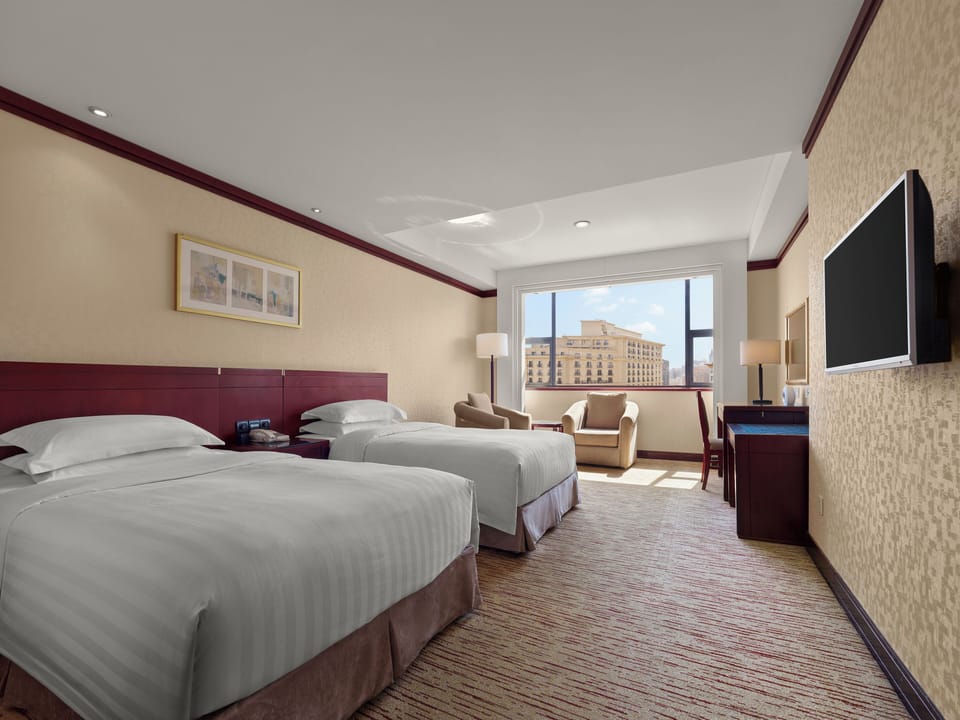 Deluxe Twin Room | In-room safe, desk, blackout drapes, iron/ironing board (on request)
