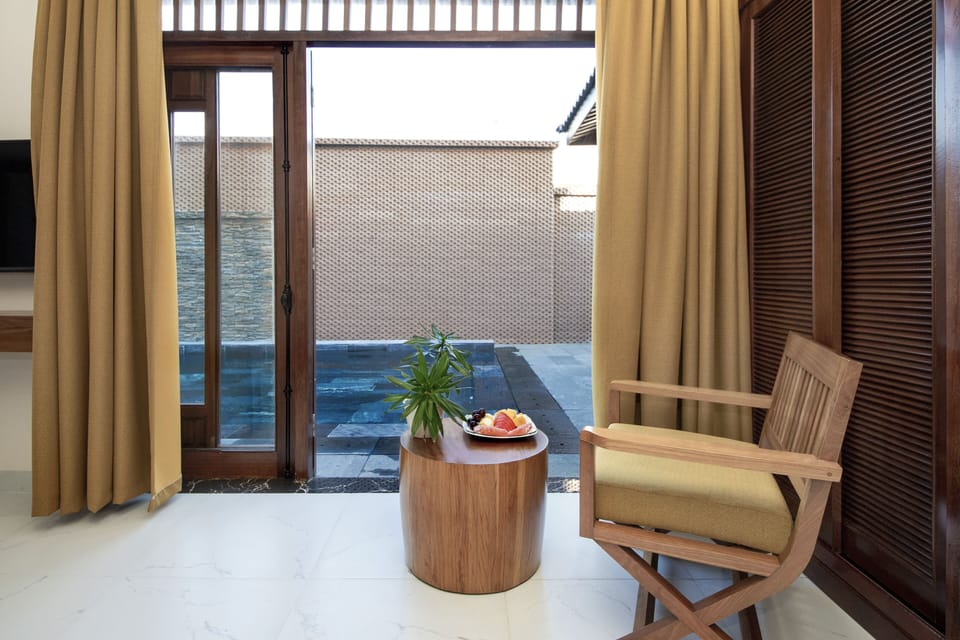 02 Bedroom Suite with private pool | Minibar, in-room safe, laptop workspace, blackout drapes