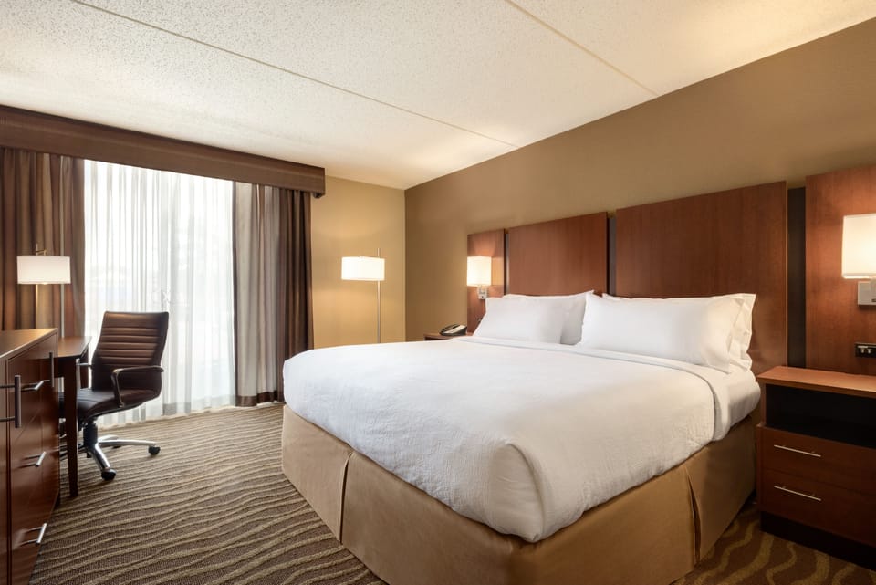 In-room safe, desk, iron/ironing board, free cribs/infant beds