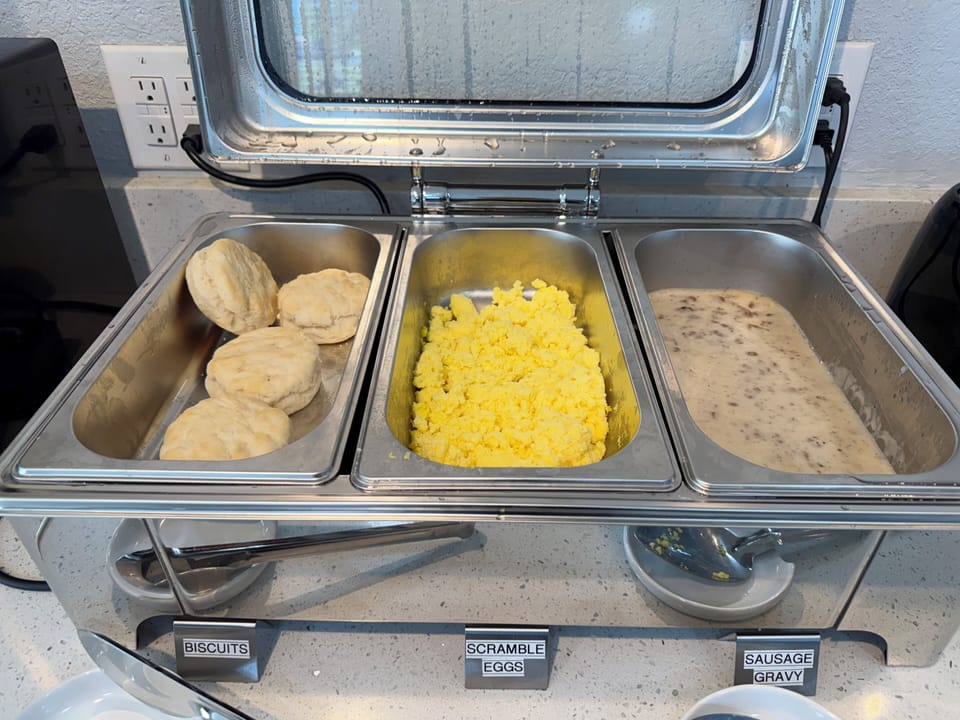 Free daily on-the-go breakfast