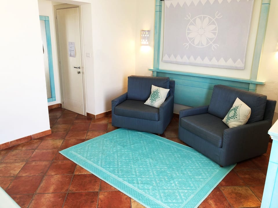 32-inch flat-screen TV with satellite channels, TV