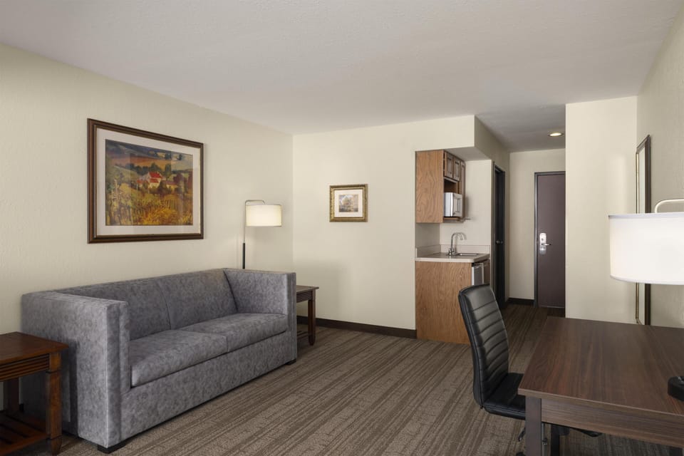 Suite, 1 King Bed, Non Smoking, Refrigerator & Microwave (with Sofabed) | Desk, blackout drapes, iron/ironing board, rollaway beds (surcharge)