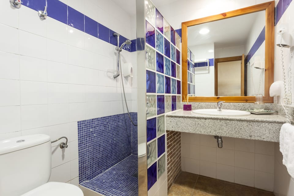 Hair dryer, towels