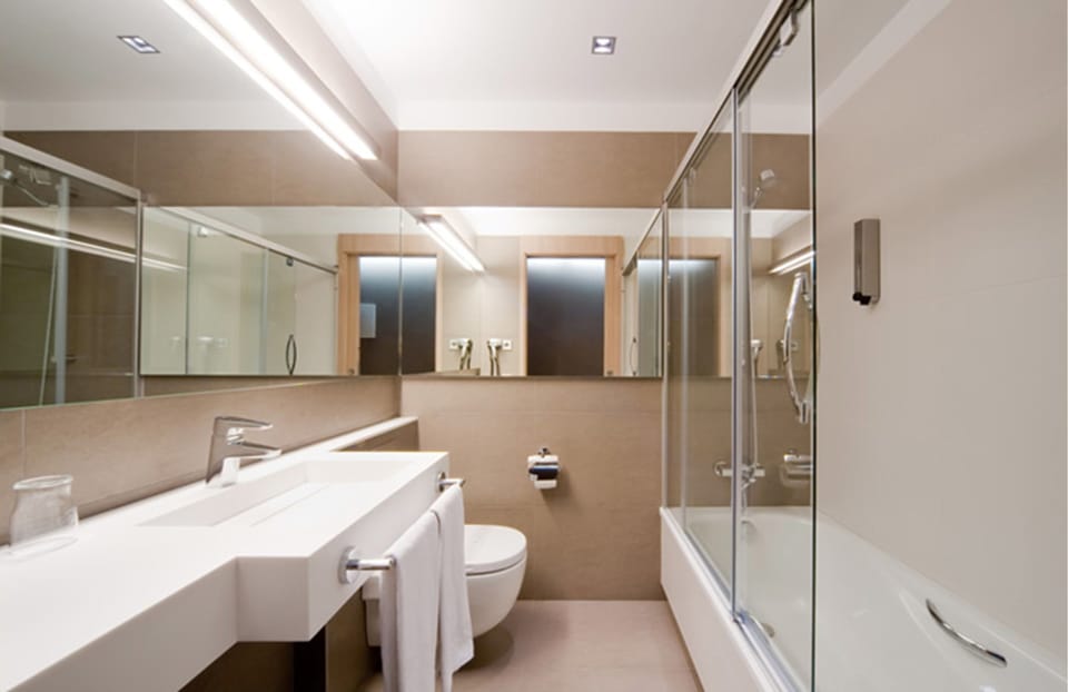 Free toiletries, hair dryer, towels