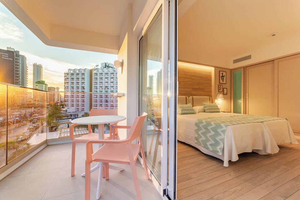 Double Room Single Use, Terrace, Pool View | Minibar, desk, blackout drapes, soundproofing