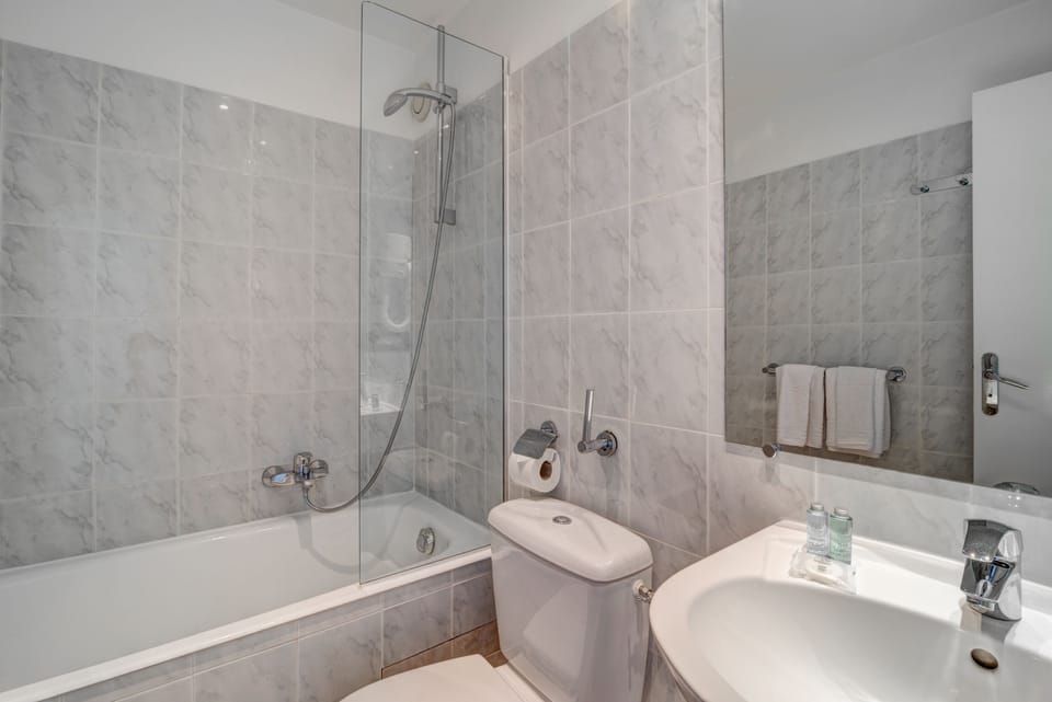 Free toiletries, hair dryer, towels