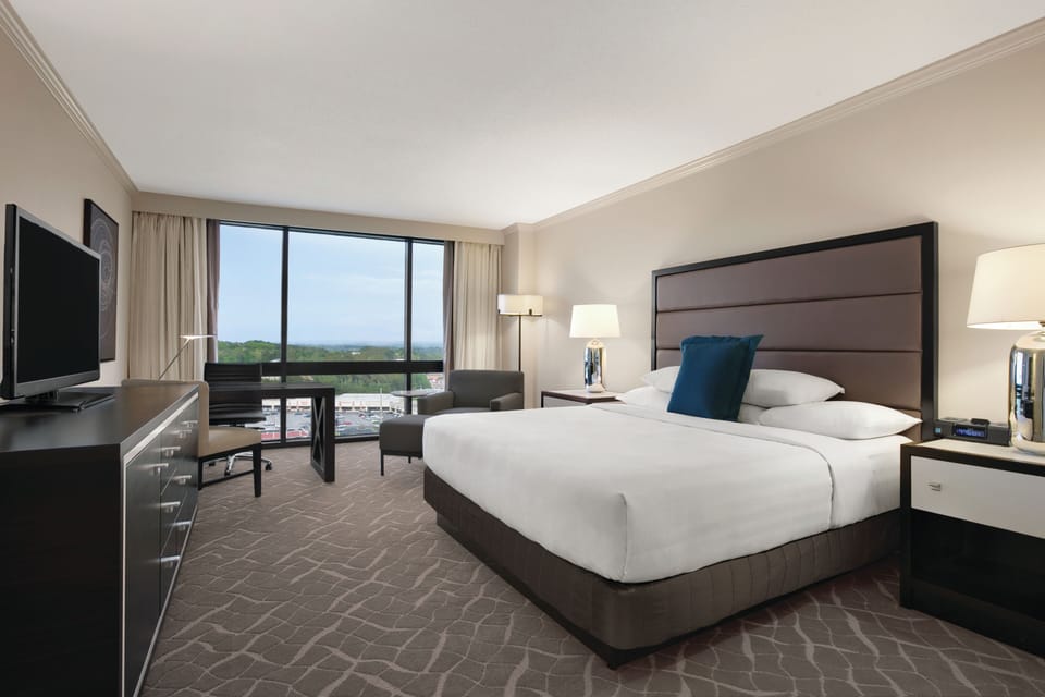 Premium bedding, down comforters, in-room safe, desk