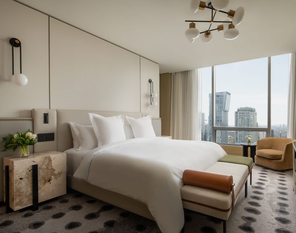 Superior, One King Bed, Accessible | Frette Italian sheets, premium bedding, down comforters, pillowtop beds