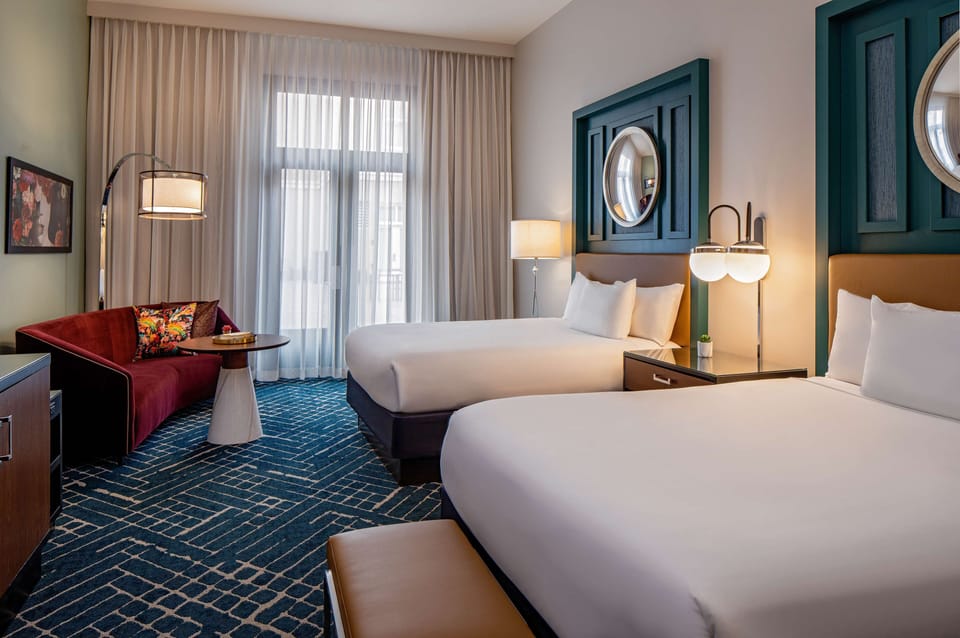 Room, 2 Queen Beds | Premium bedding, in-room safe, iron/ironing board, free WiFi