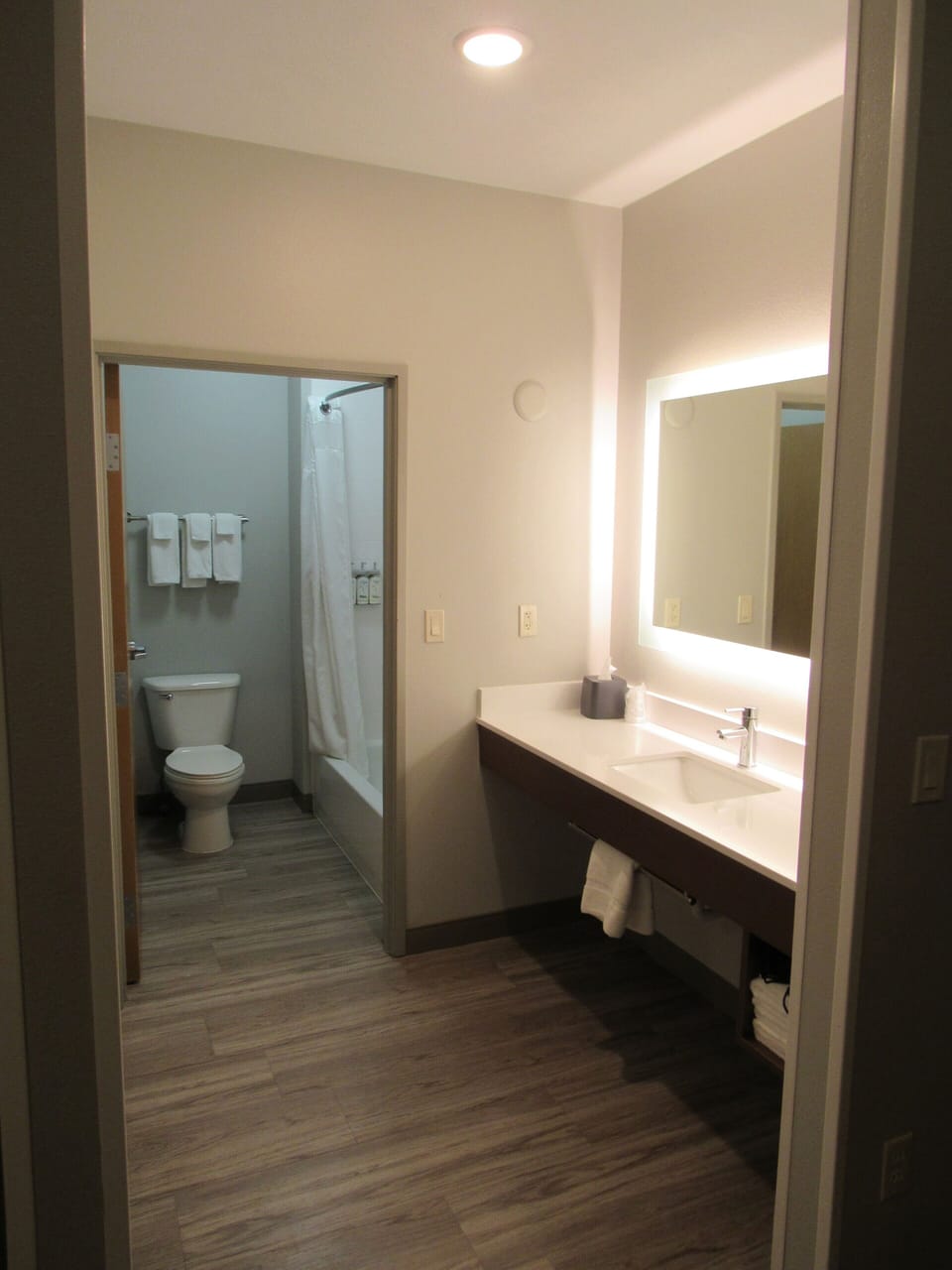 Suite, 2 Bedrooms | In-room safe, desk, laptop workspace, iron/ironing board