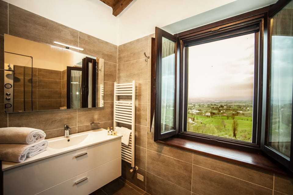 Standard Apartment, 2 Bedrooms Situated about 600 meters from the main building | Bathroom | Free toiletries, hair dryer, bidet, towels