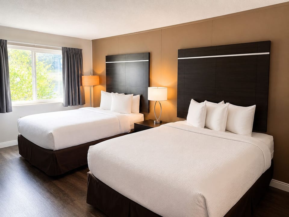 Premium bedding, down comforters, pillowtop beds, desk
