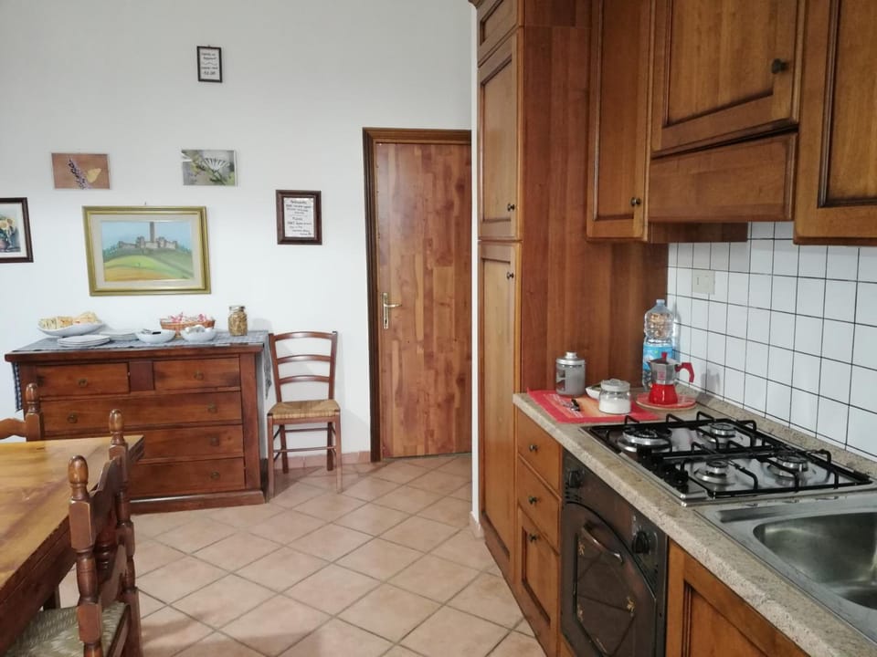 Fridge, stovetop, cookware/dishes/utensils