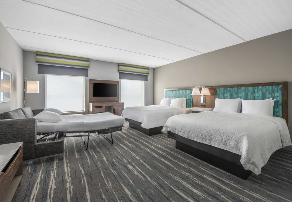 25-inch LCD TV with satellite channels, TV, MP3 dock