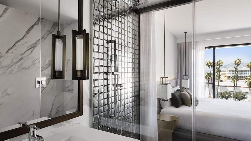 Premium bedding, down comforters, Select Comfort beds, in-room safe