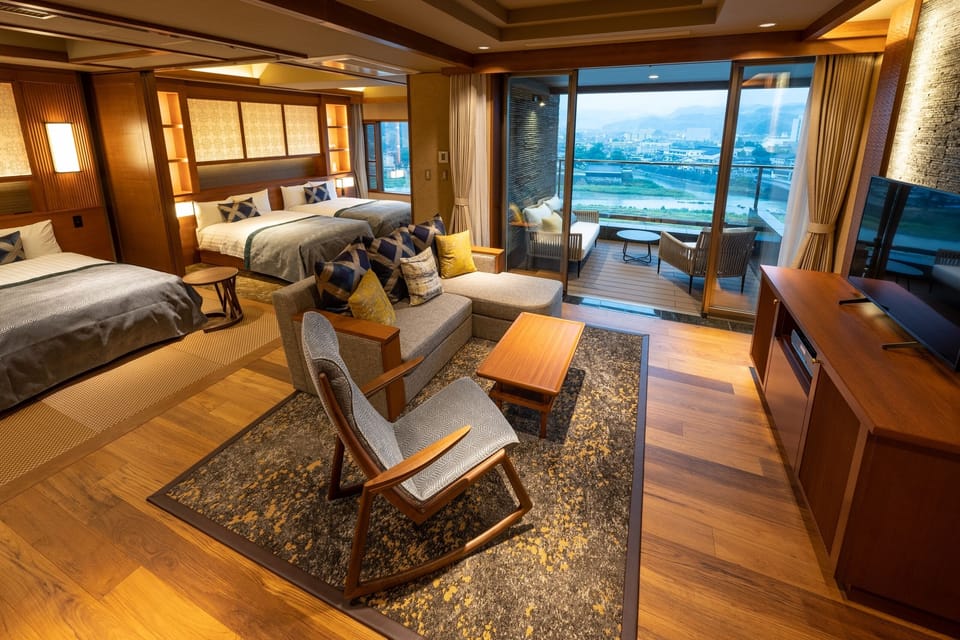 Family Suite with Private Open-air Bath, Non Smoking, River View | In-room safe, WiFi (free)